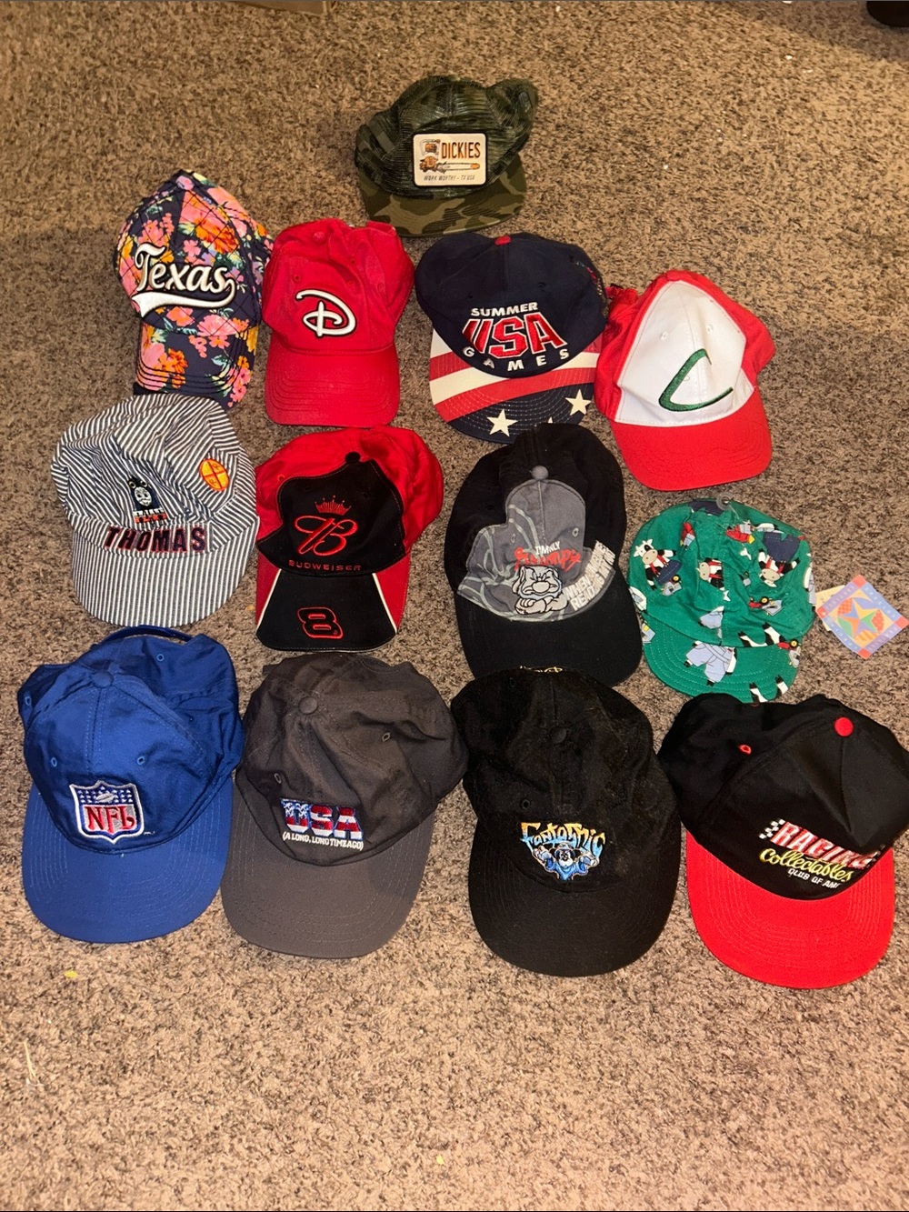 13 Hats Bundle Deal of Snapbacks and Strapbacks 2 Youth Hats 11 Adult Hats
